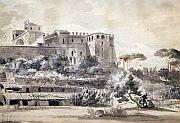 《View of Villa and Gardens of The Belvedere of the Vatican》