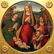 Adoration of the Child with St John and Angels