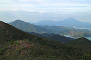 遠眺吊燈籠、梧桐山一帶